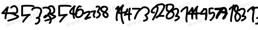 Digital Numbers-Regu字体转换
